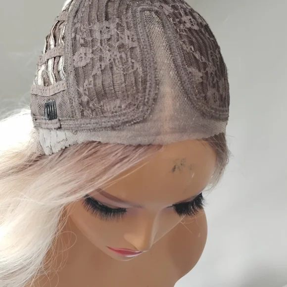 Blonde Ombre Lace Front Wig - Premium Heat-Resistant Synthetic - Picture 13 of 14